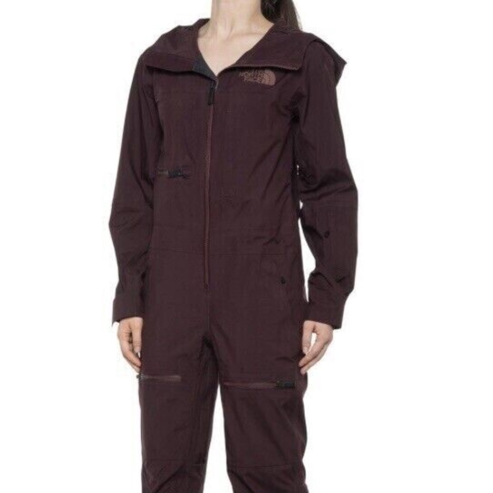 New Womens North Face Beatty Ski Suit Snow Suit Root Brown MSRP $549
